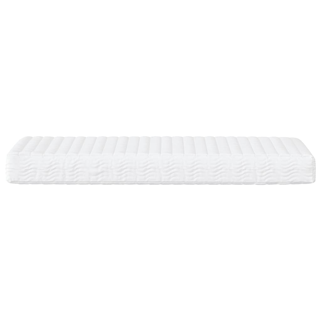 daybed med madras 90x200 cm stof cremefarvet