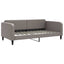 daybed med madras 100x200 cm stof gråbrun