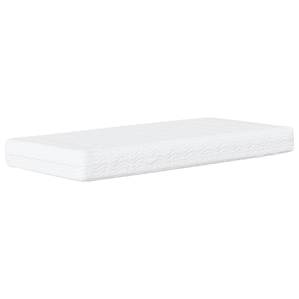 daybed med madras 100x200 cm stof gråbrun