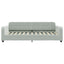 daybed med udtræk 100x200 cm velour lysegrå
