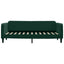 daybed med udtræk 80x200 cm velour mørkegrøn