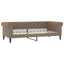 daybed med madras 90x200 cm kunstlæder cappuccinofarvet