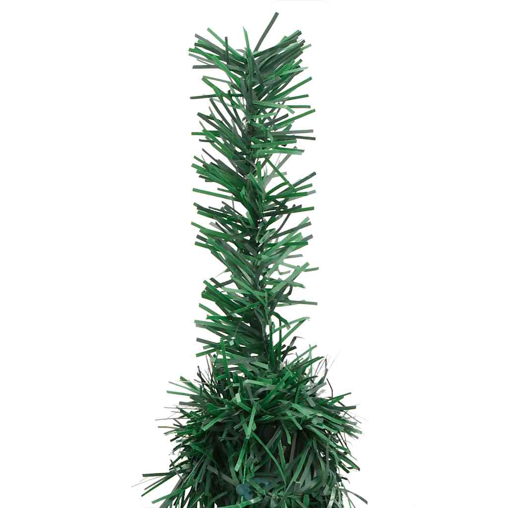 kunstigt juletræ med 50 LED'er 120 cm pop op-funktion grøn