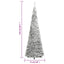 kunstigt juletræ med sne 200 LED'er 210 cm pop op-funktion