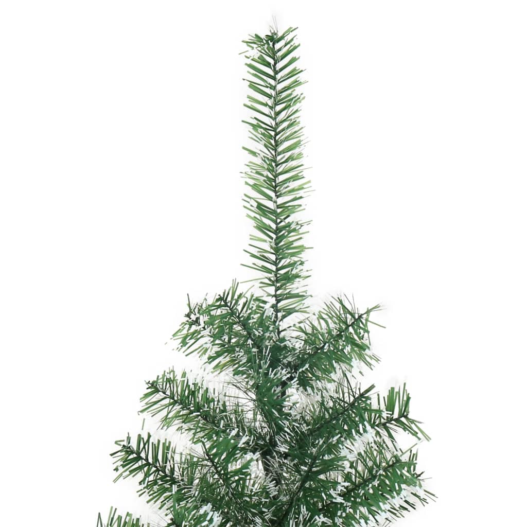 kunstigt juletræ med sne 120 cm grøn