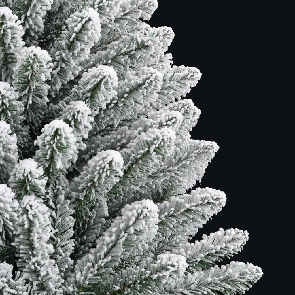 kunstigt juletræ med sne 120 cm hængslet