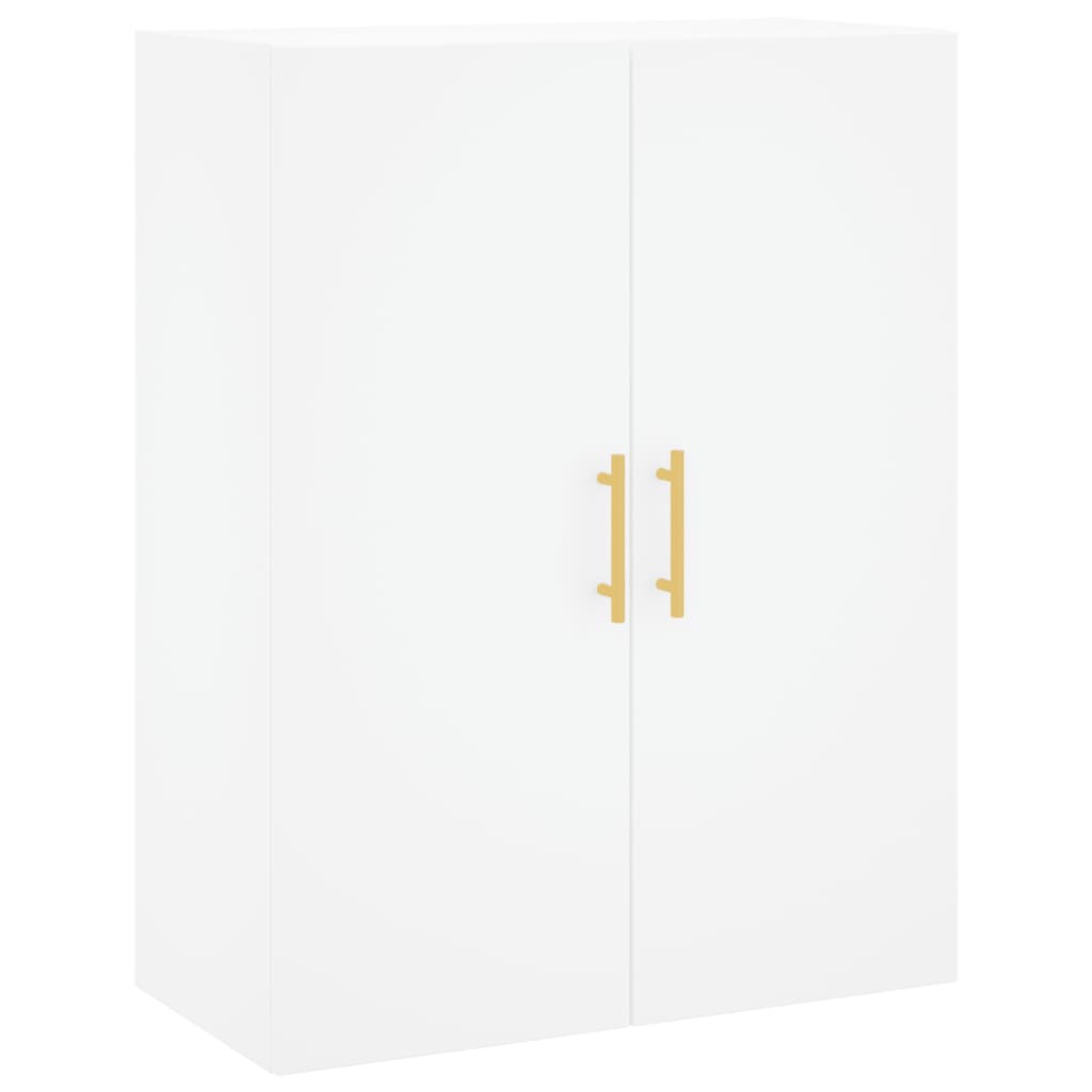 højskab 69,5x34x180 cm konstrueret træ hvid