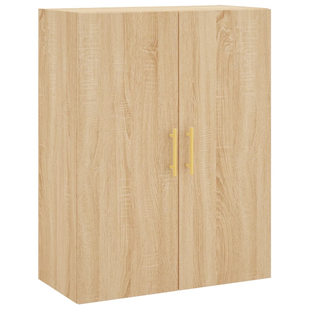 højskab 69,5x34x180 cm konstrueret træ sonoma-eg