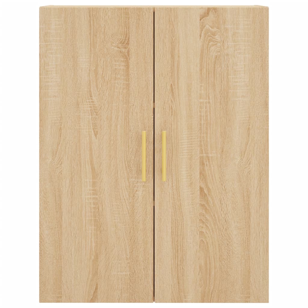 højskab 69,5x34x180 cm konstrueret træ sonoma-eg