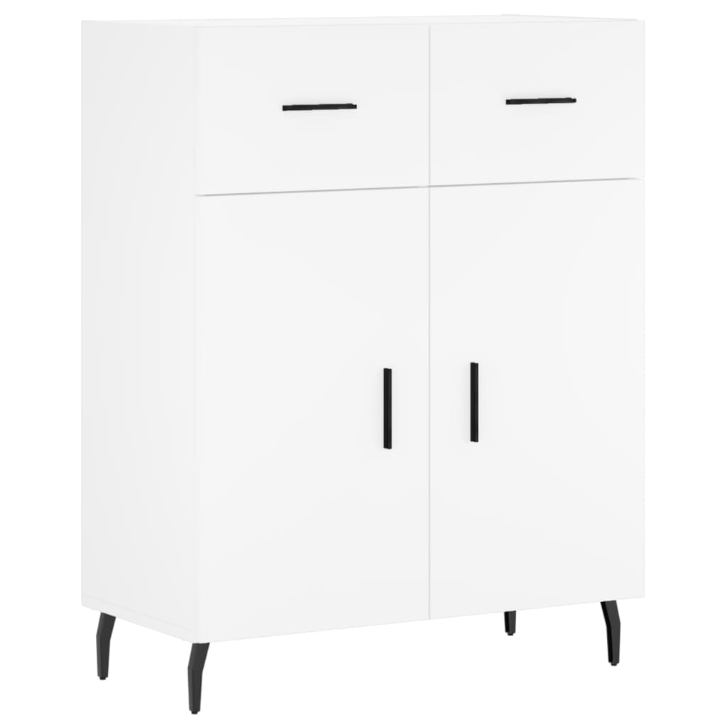 højskab 69,5x34x180 cm konstrueret træ hvid