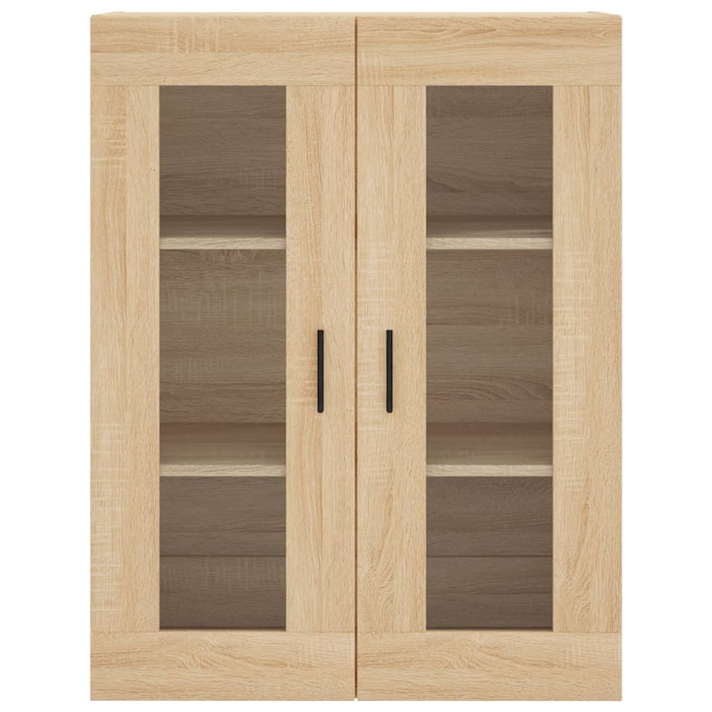 højskab 69,5x34x180 cm konstrueret træ sonoma-eg