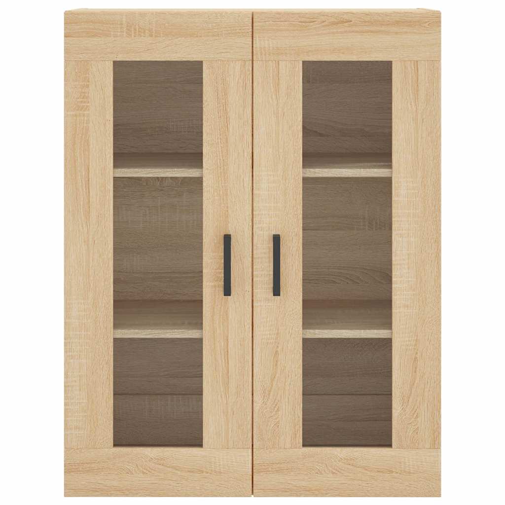 højskab 69,5x34x180 cm konstrueret træ sonoma-eg