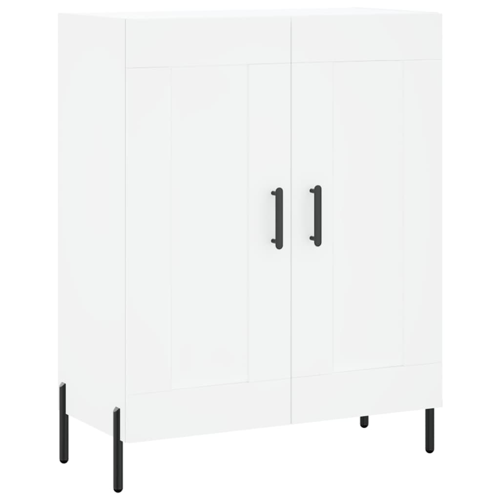 højskab 69,5x34x180 cm konstrueret træ hvid