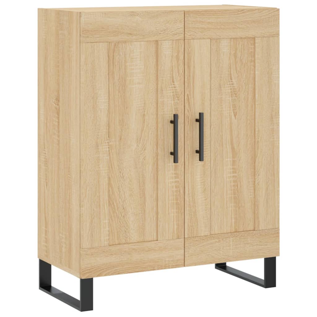 højskab 69,5x34x180 cm konstrueret træ sonoma-eg