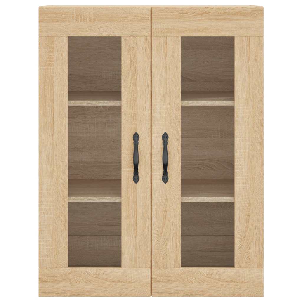 højskab 69,5x34x180 cm konstrueret træ sonoma-eg