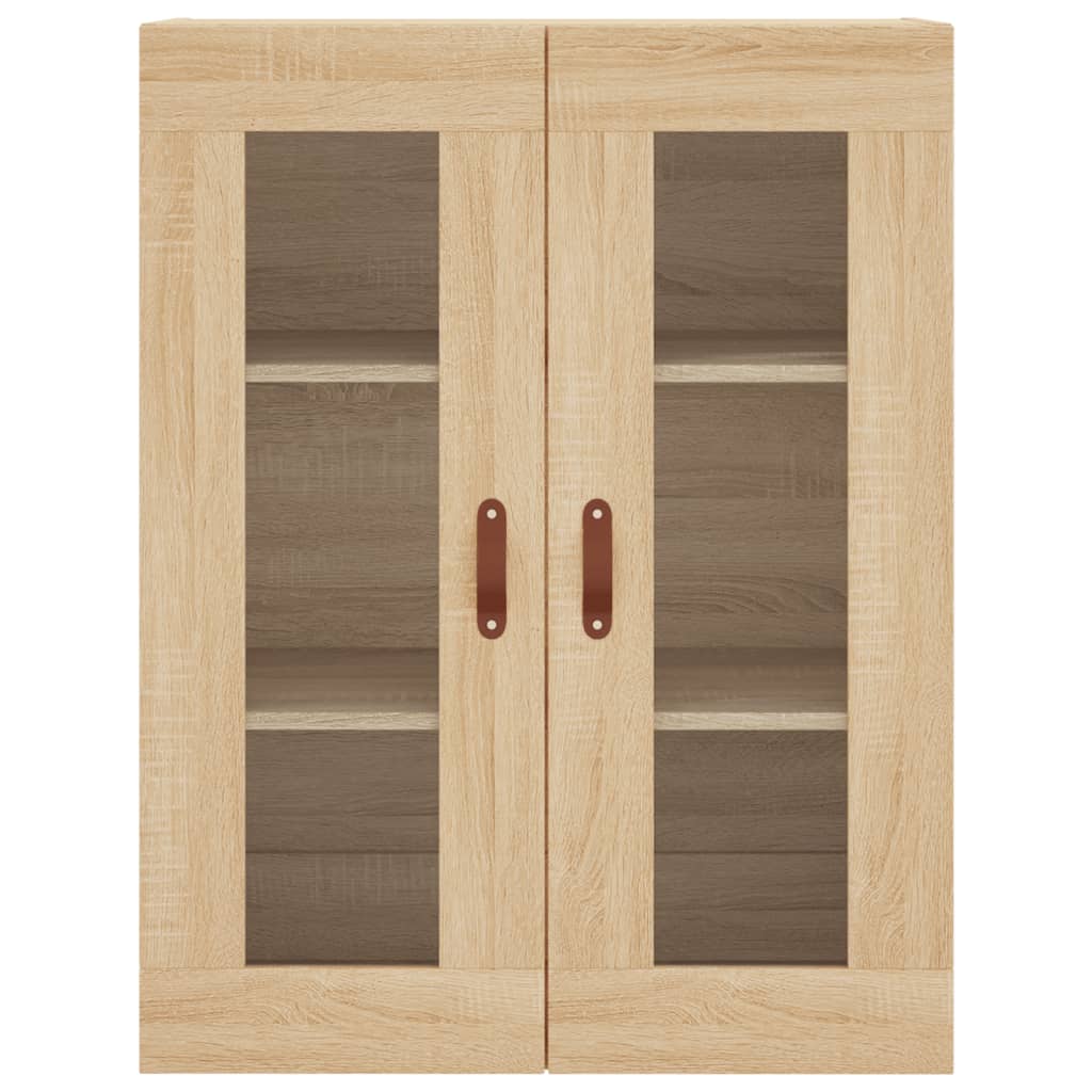 højskab 69,5x34x180 cm konstrueret træ sonoma-eg