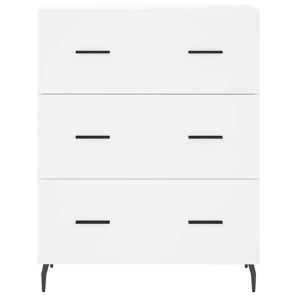 højskab 69,5x34x180 cm konstrueret træ hvid