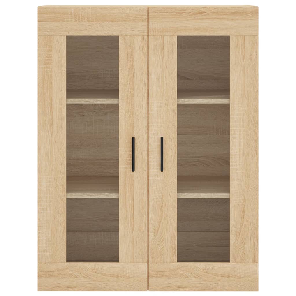 højskab 69,5x34x180 cm konstrueret træ sonoma-eg