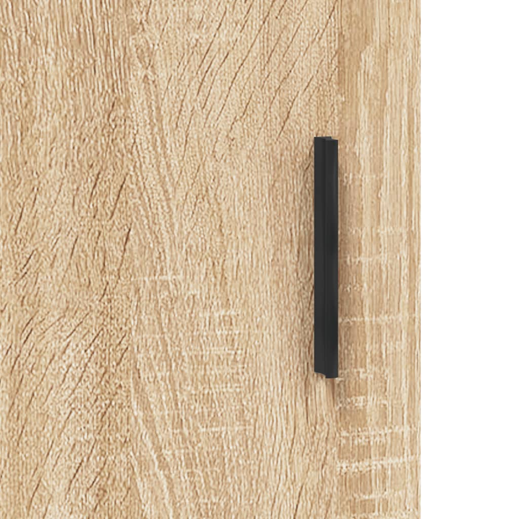 højskab 69,5x34x180 cm konstrueret træ sonoma-eg