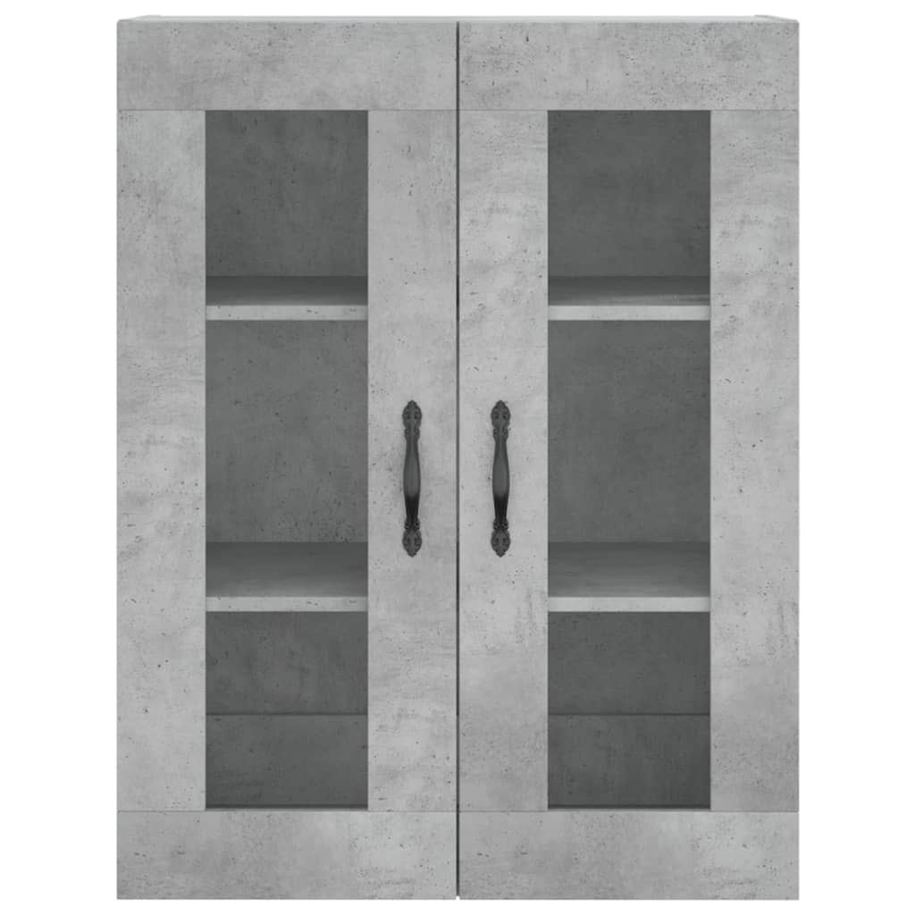 højskab 69,5x34x180 cm konstrueret træ betongrå