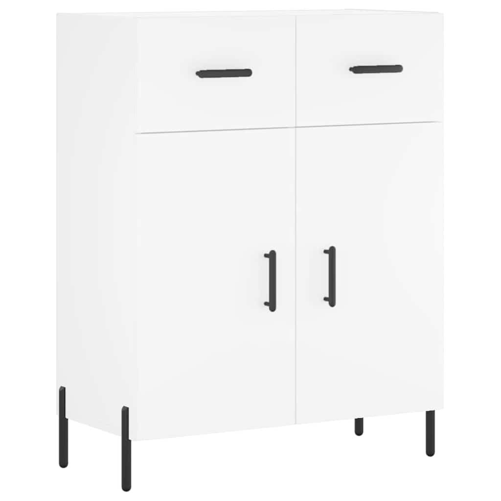 højskab 69,5x34x180 cm konstrueret træ hvid
