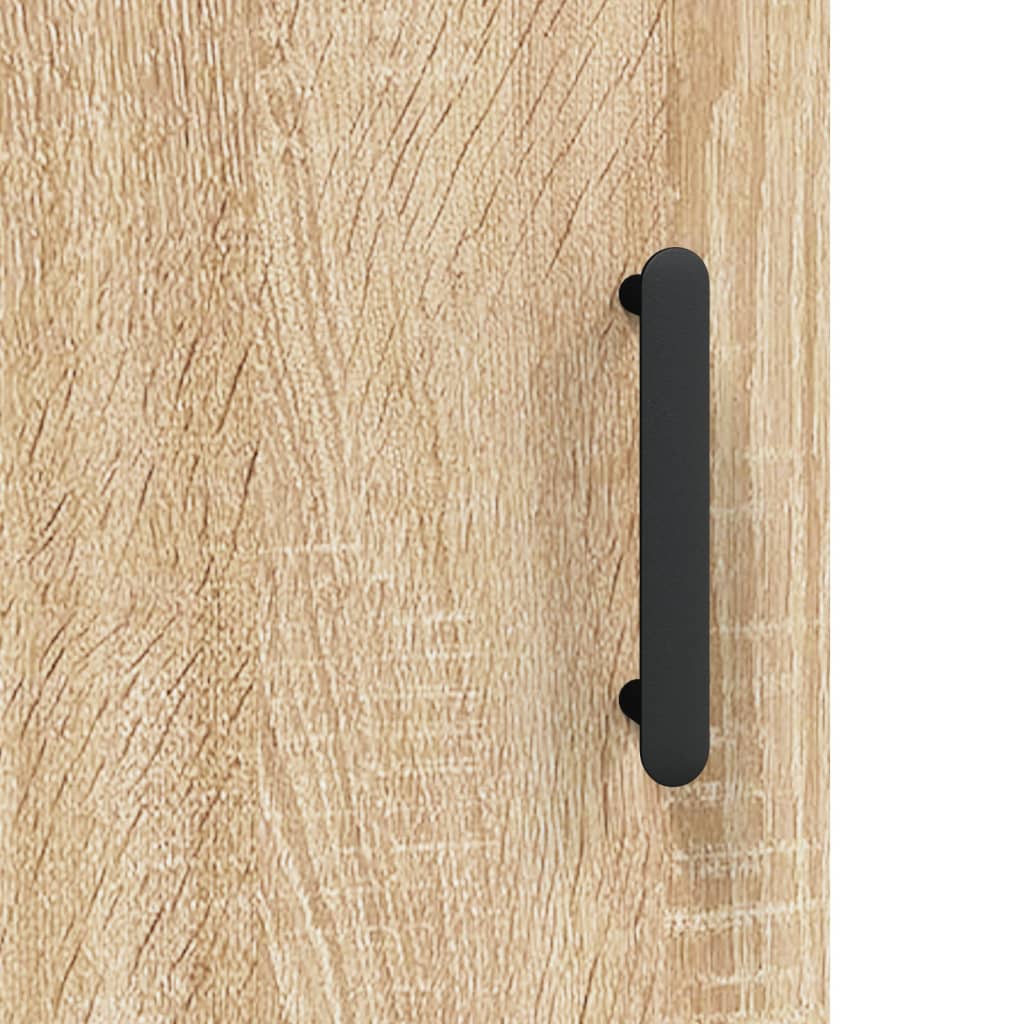 højskab 69,5x34x180 cm konstrueret træ sonoma-eg