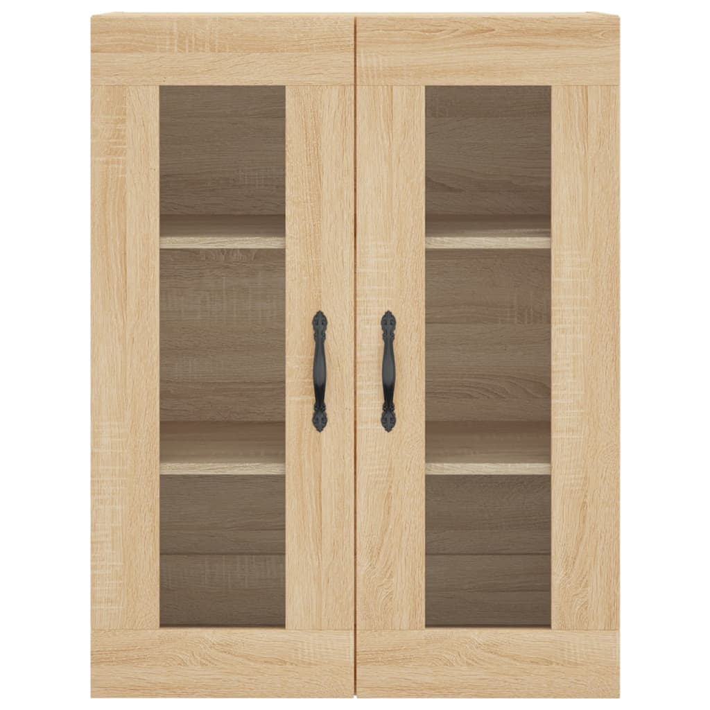 højskab 69,5x34x180 cm konstrueret træ sonoma-eg