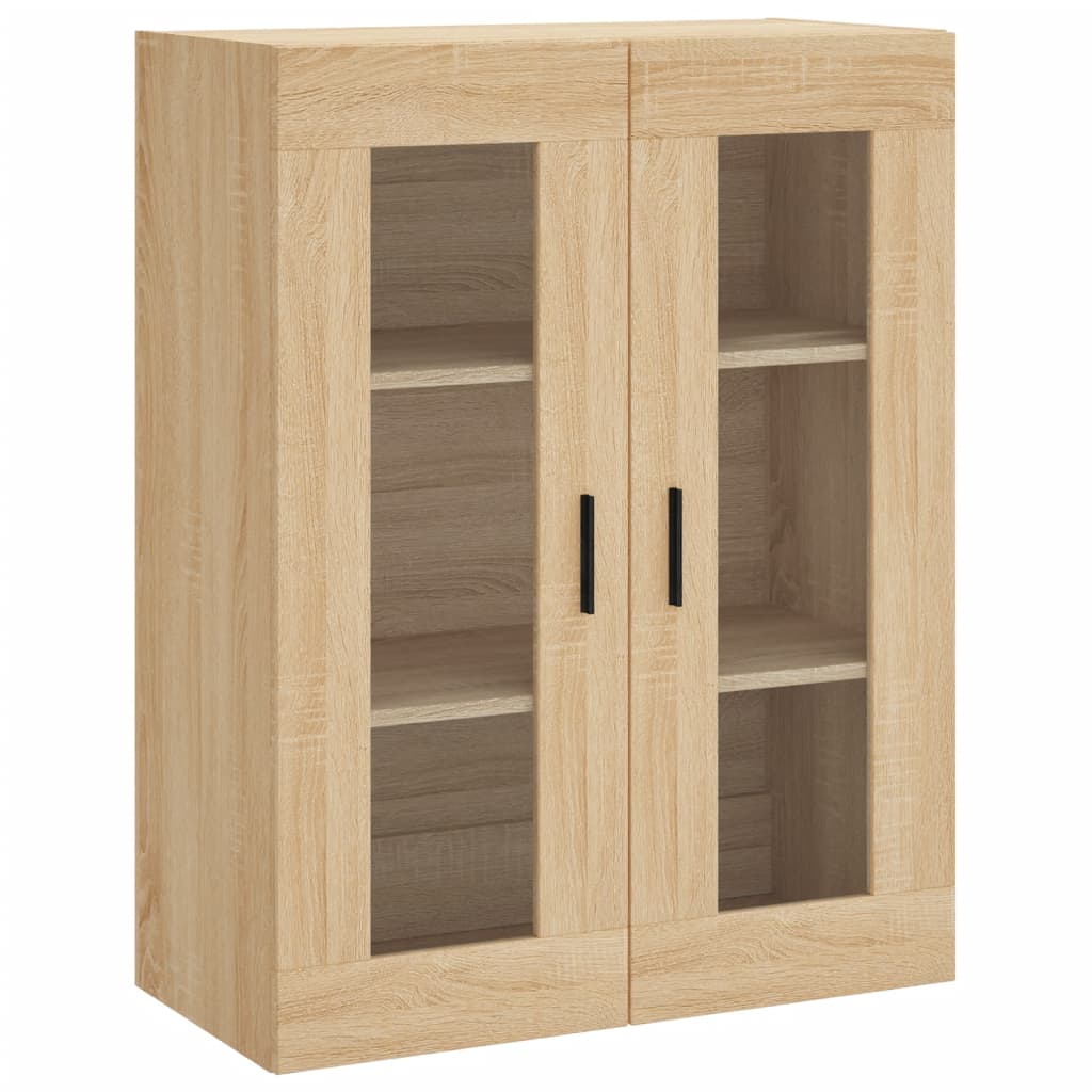 højskab 69,5x34x180 cm konstrueret træ sonoma-eg
