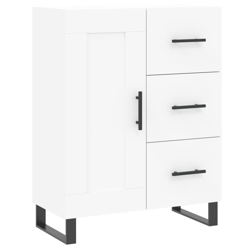 højskab 69,5x34x180 cm konstrueret træ hvid
