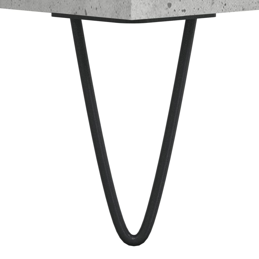 højskab 69,5x34x180 cm konstrueret træ betongrå