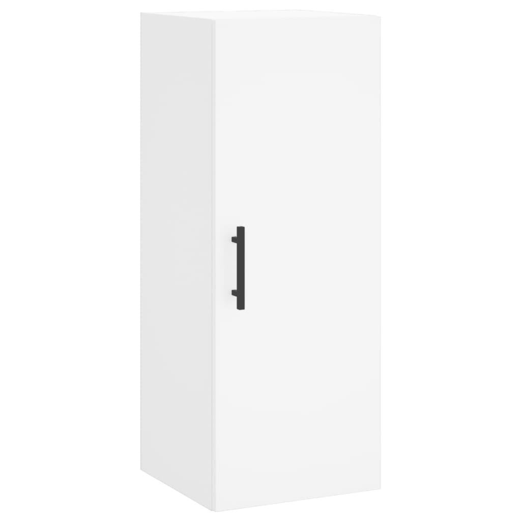 skab 34,5x34x180 cm konstrueret træ hvid