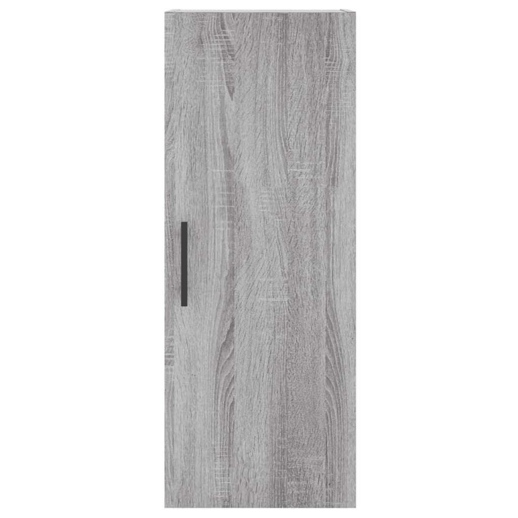 højskab 34,5x34x180 cm konstrueret træ grå sonoma-eg