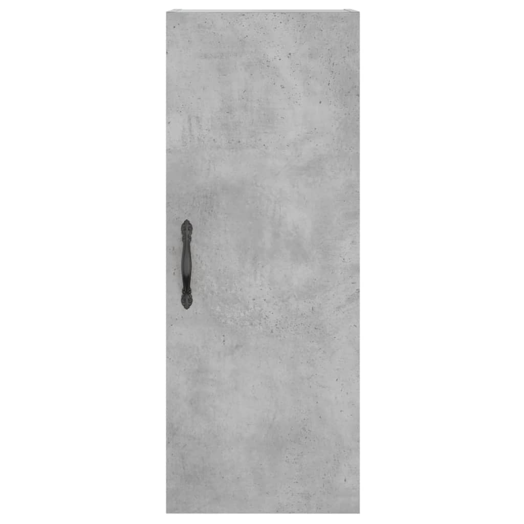 skab 34,5x34x180 cm konstrueret træ betongrå