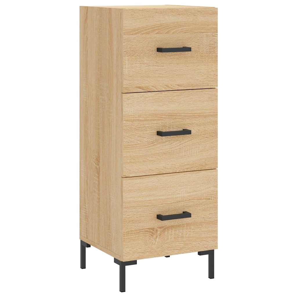 skab 34,5x34x180 cm konstrueret træ sonoma-eg