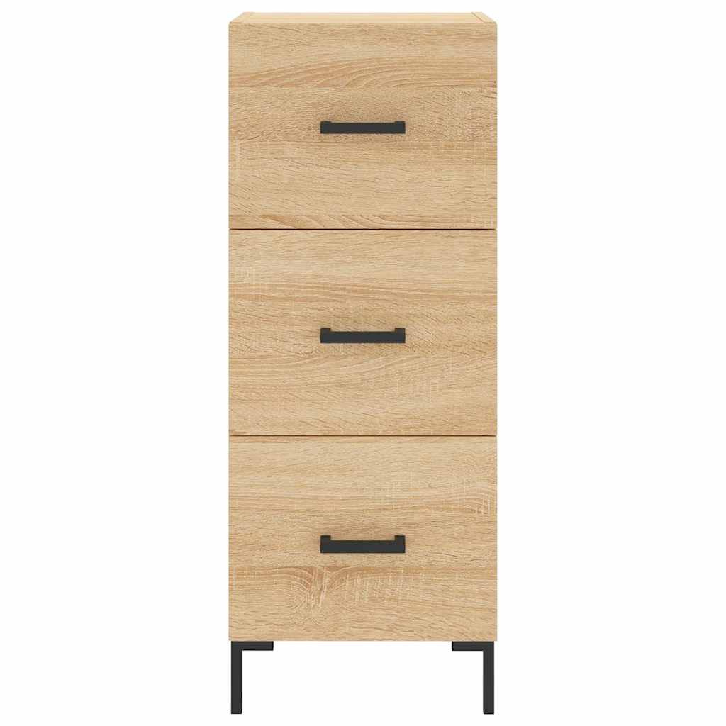 skab 34,5x34x180 cm konstrueret træ sonoma-eg