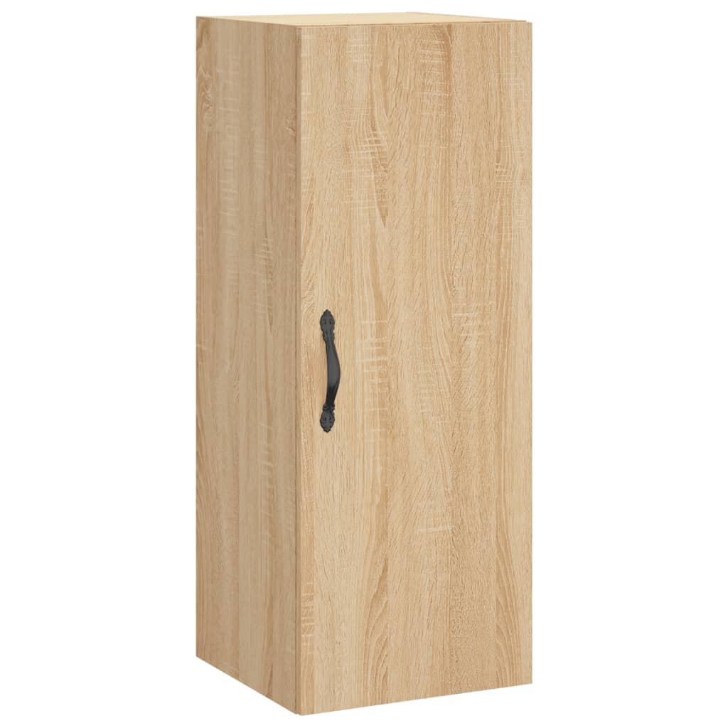 skab 34,5x34x180 cm konstrueret træ sonoma-eg