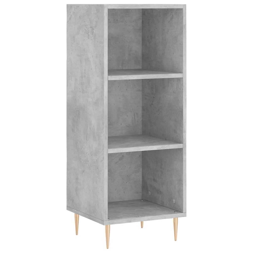 skab 34,5x34x180 cm konstrueret træ betongrå