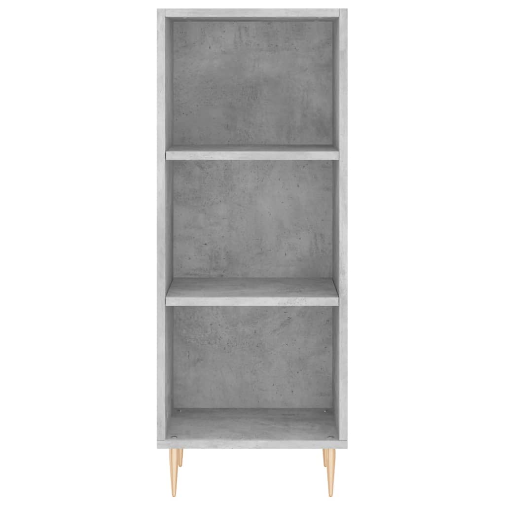skab 34,5x34x180 cm konstrueret træ betongrå