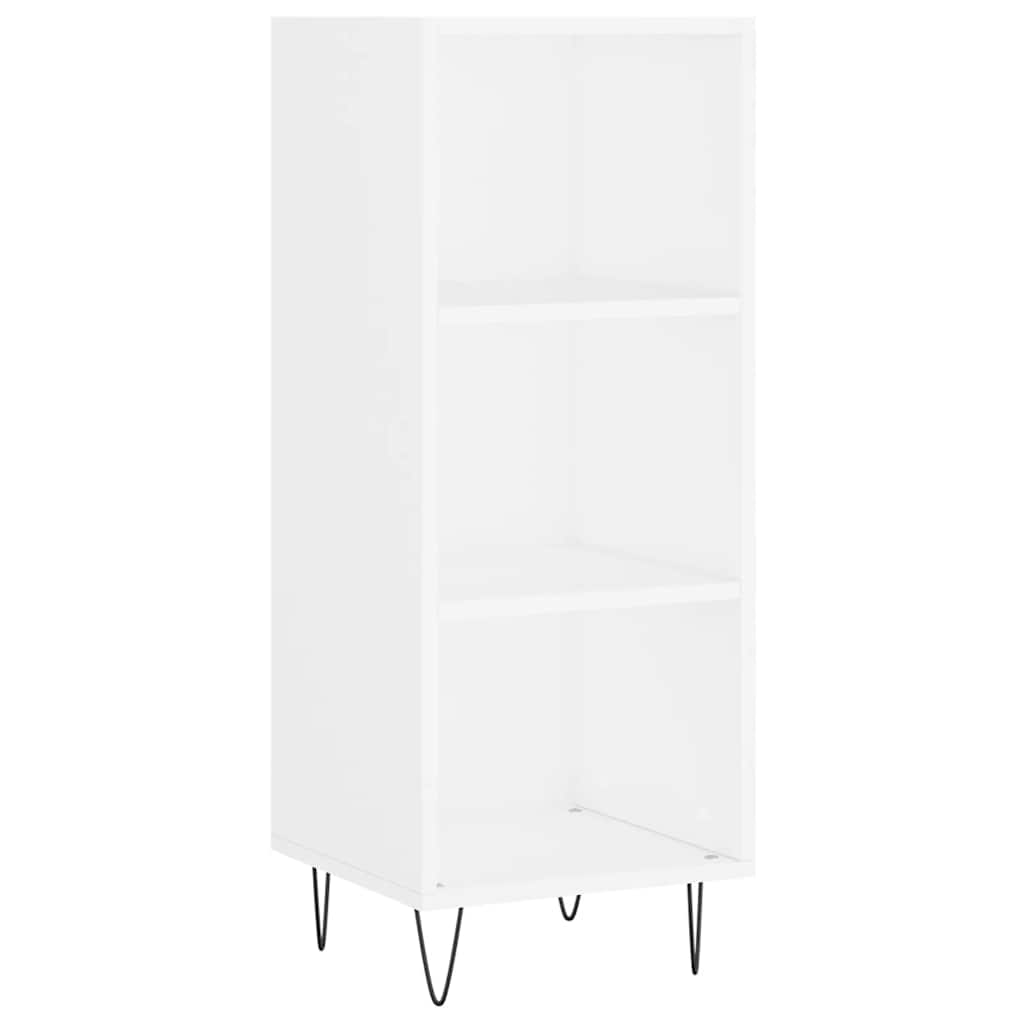 skab 34,5x34x180 cm konstrueret træ hvid