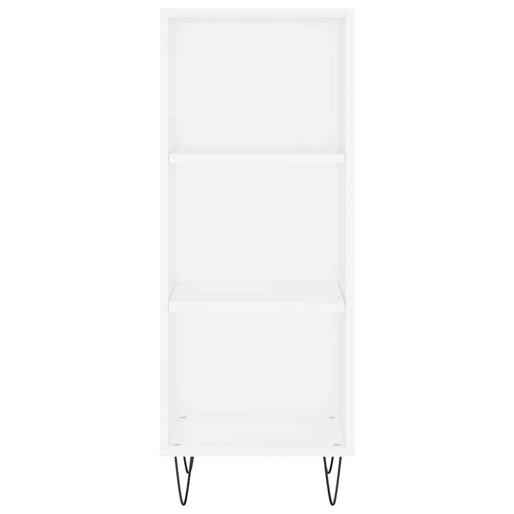 skab 34,5x34x180 cm konstrueret træ hvid