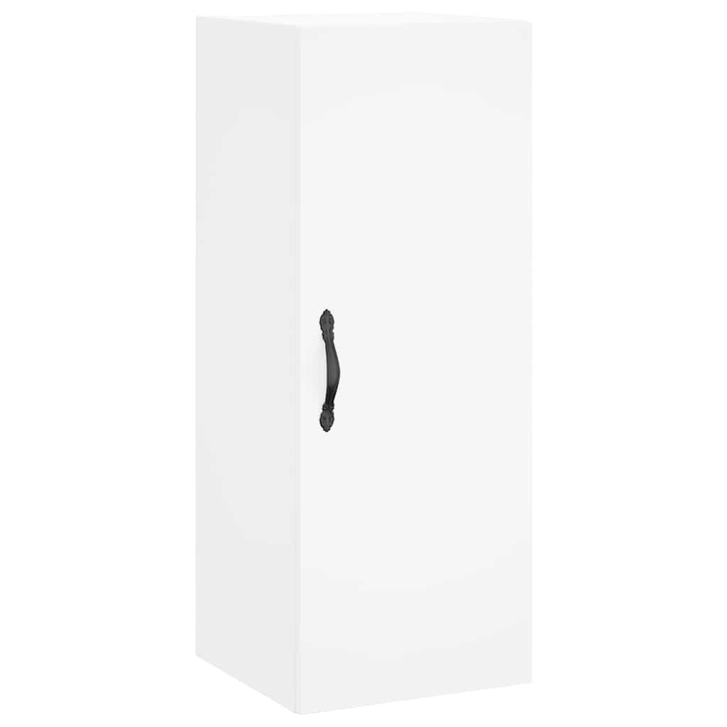 skab 34,5x34x180 cm konstrueret træ hvid