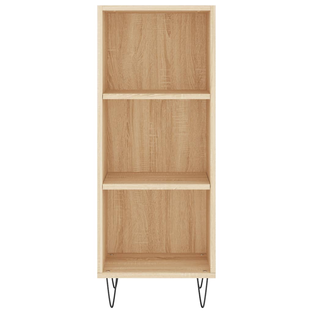 skab 34,5x34x180 cm konstrueret træ sonoma-eg