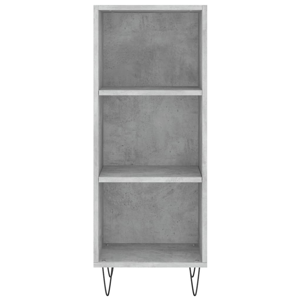 skab 34,5x34x180 cm konstrueret træ betongrå