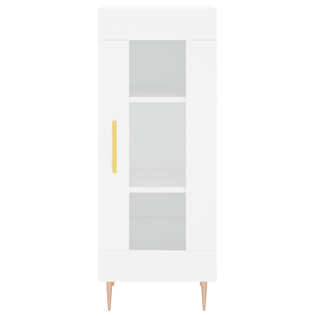 skab 34,5x34x180 cm konstrueret træ hvid