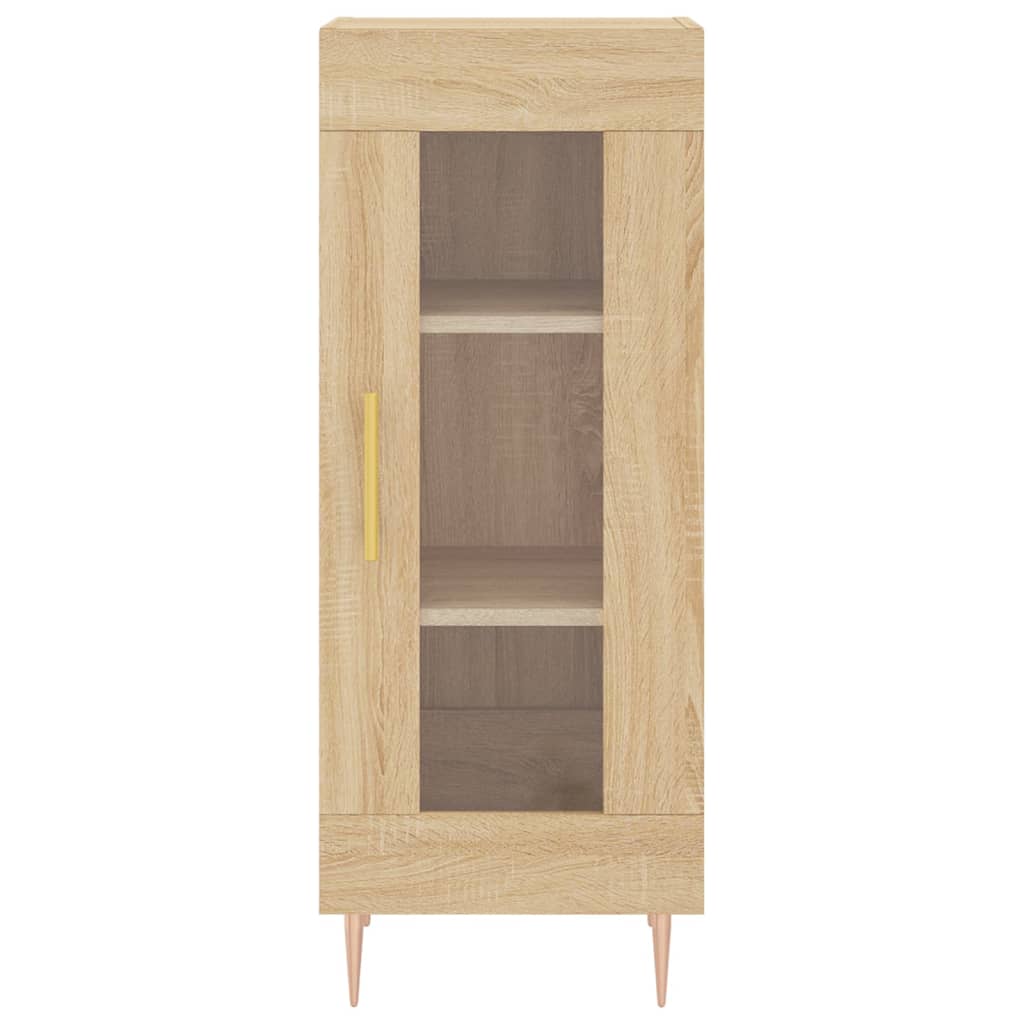 skab 34,5x34x180 cm konstrueret træ sonoma-eg