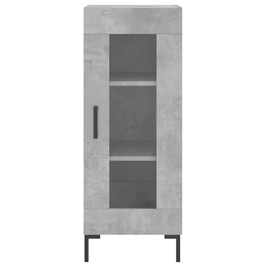 skab 34,5x34x180 cm konstrueret træ betongrå
