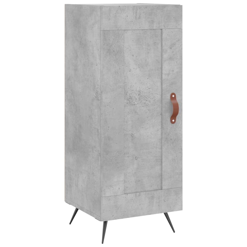 skab 34,5x34x180 cm konstrueret træ betongrå