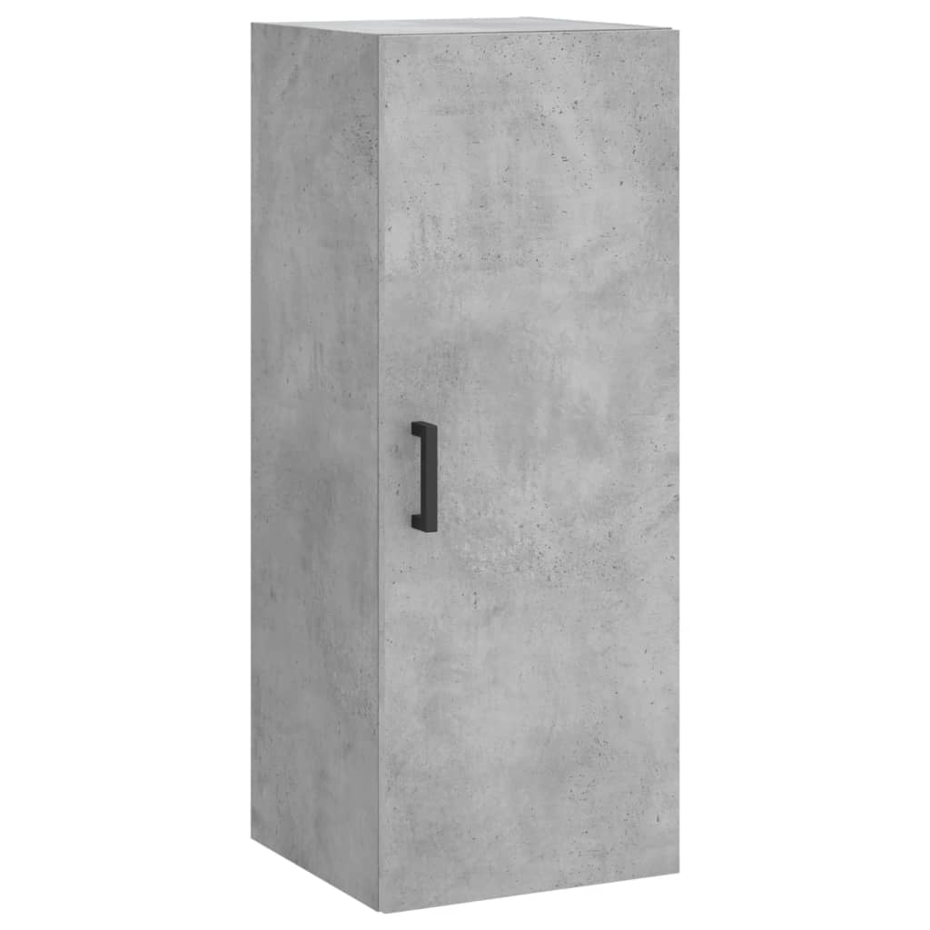 skab 34,5x34x180 cm konstrueret træ betongrå