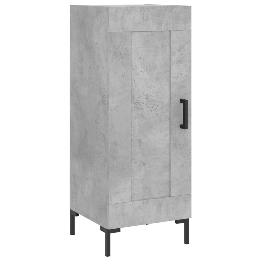 skab 34,5x34x180 cm konstrueret træ betongrå