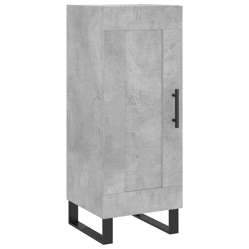 skab 34,5x34x180 cm konstrueret træ betongrå